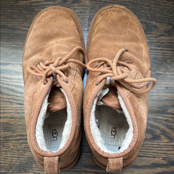 🟤 UGG Neumel Chestnut Suede Boots Men Size 11 - Picture 4 of 6